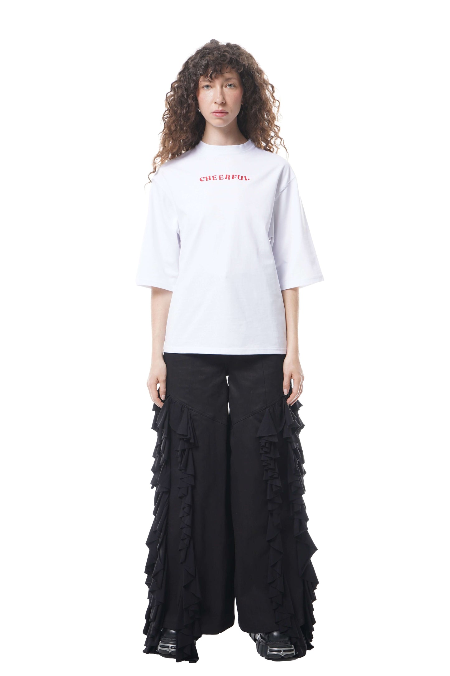 Cheerful Oversized T-Shirt – Front & Back Print