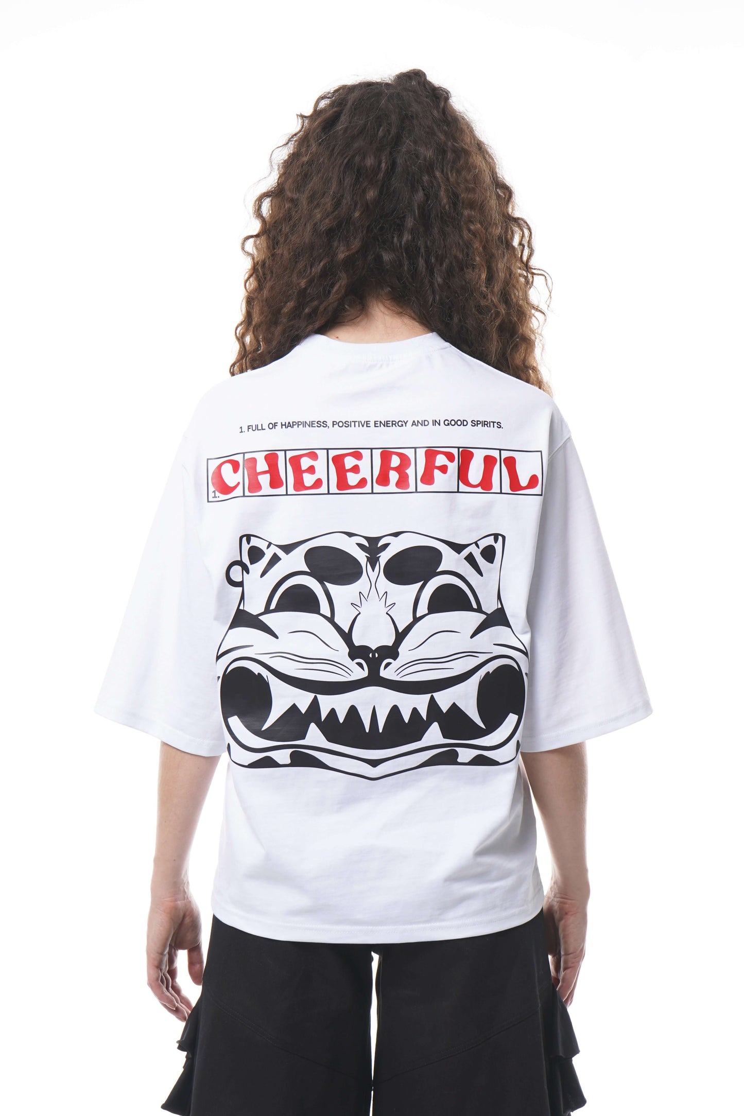 Cheerful Oversized T-Shirt – Front & Back Print