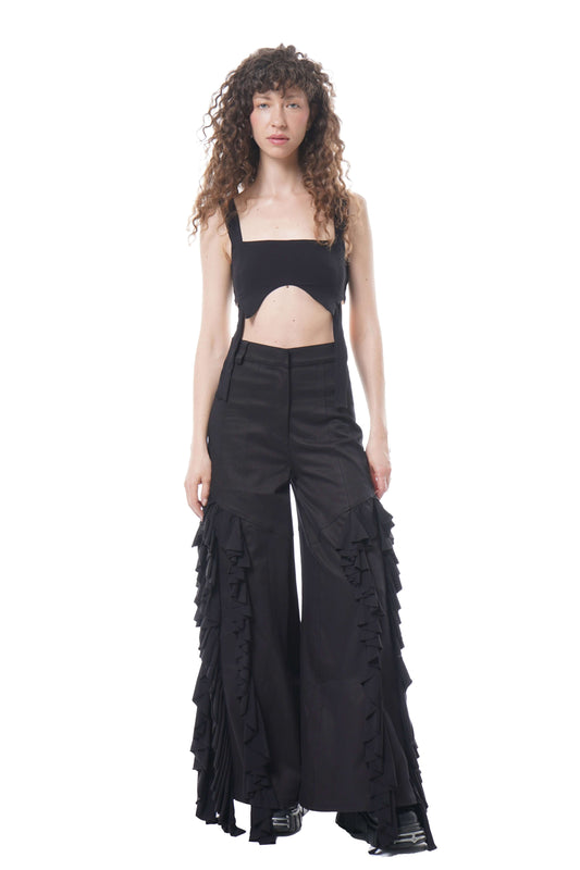 Curved Cut-Out Crop Top