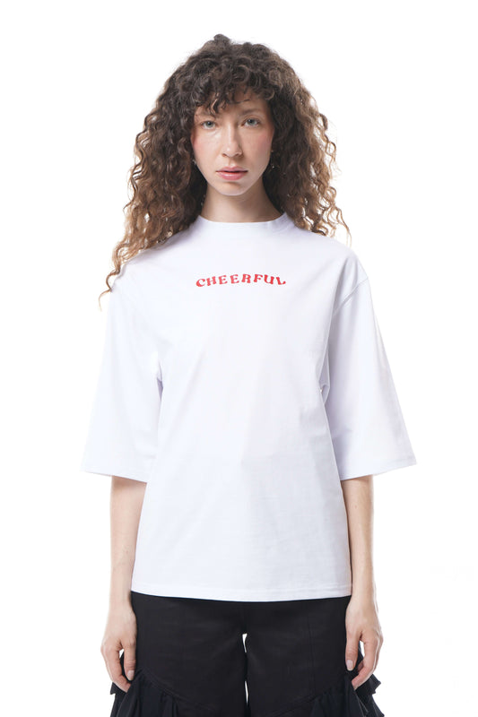 Cheerful Oversized T-Shirt – Front & Back Print