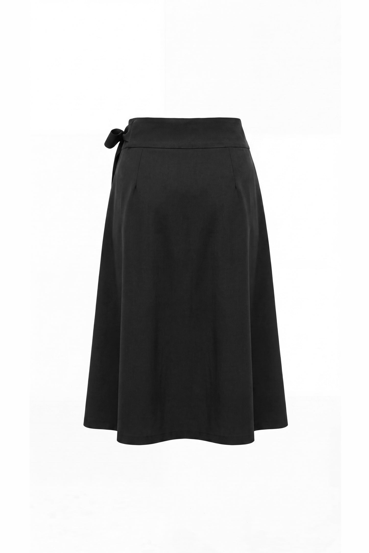 Pleated Wrap Skirt